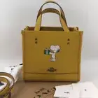 COACH x PEANUTS Dempsey Tote 22 Snoopy gift motif 2way bag CE918 outlet New