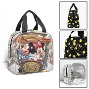 c406 Mickey Minnie Mouse Lunch Bags Kids School Insulated Lunch Bag Portable Cooler Tote Food tbd406