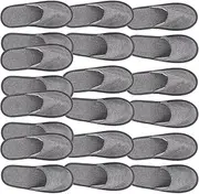 Ciieeo 20Pcs Disposable Slippers Unisex Non- slip Closed Toe Cotton Slippers Breathable for Men Women Hotel Home Guest Massage Travel Salon Plane Party A
