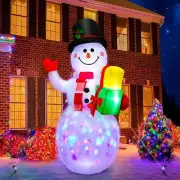 5 FT Christmas Inflatables Snowman Outdoor Decorations Blow Up Colorful Yard US