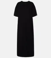 [Extreme Cashmere] Extreme Cashmere Kris cotton and cashmere maxi dress One Size black