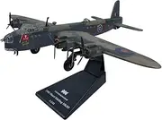 1/144 Scale WWII Short Sterling MK.LLL Bomber Model Alloy Fighting Airplane Miniature Desktop Ornament for Home Decor