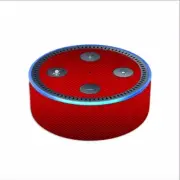 Skin Decal for Amazon Echo Dot 2 (2nd generation) / Red Carbon Fiber graphite