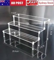 3 Tier Jewellery Toy Display Clear Acrylic Storage Rack Shelf Riser Stand Holder