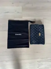 2 NEW AUTH CHANEL DRAWSTRING BLACK DUST BAG 4 CLUTCH BAG SHOES 11.25" x 15.5"