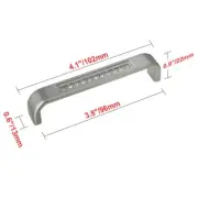 Utopia Alley 3.75 in. Center to Center Gleam Cabinet Pull Nickel - Pack of 10