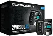 Firstec 1-Pack CS 2-Way LCD 3000' Alarm/Starter, Blade Ready, Remote Control with LCD Screen, Car Compatible