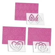 3Pcs Freemotion Quilting Rulers and Templates Set Quilting Templates for