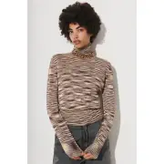 Rachel Comey Pacific Top Sz S Superfine Alpaca Silk Space Dyed Knit Ltwt Sweater