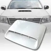 WHITE BONNET HOOD SCOOP VENT COVER FIT FOR TOYOTA HILUX VIGO CHAMP MK7 12-2014