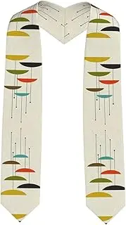 [SKKNT] Mid Century Modern Prints Print Graduation Shawl Stole For Academic Commencements Honor Sash Congratulations Gift