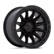 17x8.5 Fuel Off-Road FC866 Piston Blackout W/ Gloss Black Lip Wheel 5x4.5 (25mm)