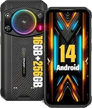 Ulefone Armor 21 16GB+256GB Rugged Smartphone, 122dB Loudest Speaker, MTK G99 Android 14 Unlocked Rugged Phone, 64MP Main Cam, 24MP Night Vision Cam, 6.58" FHD+ Screen, 9600mAh, IP68 Dual SIM 4G