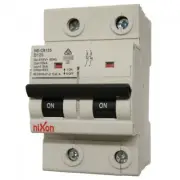 125AMP - 2 Pole 10ka MCB - Circuit Breaker (27mm Width) - D Curve Free Shipping
