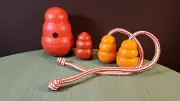4x KONG Dog Chew Fetch Treat Stuffable Pet Toys