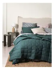 [Aura Home] Maison Vintage Coverlet in Indian Teal