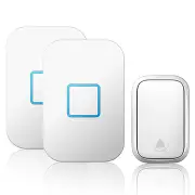 Home Wireless Self-powered Doorbell No Battery Required Button Receiver 1 to 2 150M Remote Smart Calling Bell