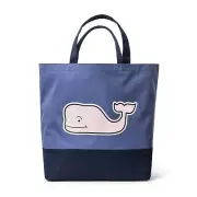 Vineyard Vines Target Pink Whale Tote Navy Beach Bag Large Patchwork Interior