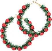 LIFKOME Christmas Earrings for Women - Festive Tree Bell Charms, Snowflake, Star, and Christmas Ball Pendant, Alloy Dangle Earrings for Holiday Party Favors