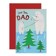 Hallmark Christmas Card for Dad - Polar Bears