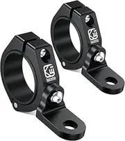 VAZESWIN 2 PCS UTV Whip Mounts, Sturdy Whip Light Mount, Aluminium Alloy UTV Flag Mount, 360° Rotating Adjustable Off-Road Light Bar Mount Fit for 1.5"/1.65"/1.75"/1.85"/2" Roll Bar Cage, Black