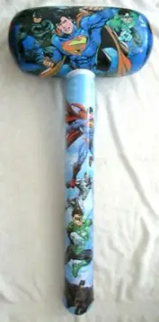 Justice League Batman,Superman,Green Lattern 33" Inflatable Hammer Mallet-New!