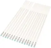 BATHVEVE 100 Pcs Neutral Heat Elimination Pens for Fabric Marking Thin Rod Erasable Sewing Pens for Dressmaking High Temperature Fade Refill Markers for Quilting and Craft Projects White