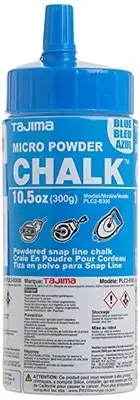 TAJIMA Micro Chalk - Blue 10.5 oz (300g) Ultra-Fine Snap-Line Chalk with Durable