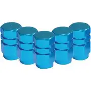SCA Valve Stem Caps - Blue, 5 Pack