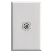 HPM EXCEL 1 Gang F Type 3GHz TV Outlet - Matt White