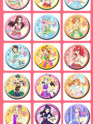 動漫周邊偶像活動Aikatsu星夢學園星宮草莓神崎美月胸章徽章