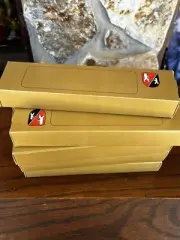 (9) Vintage Berendsohn Ball Point Pen Germany 24 Karat w Box VTG Gold