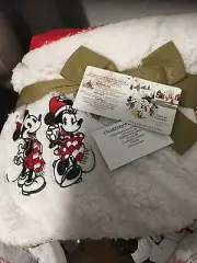 Disney Mickey & Minnie Christmas Holiday Fleece Throw Couverture Plaid 60x50