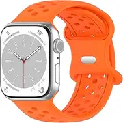[Pailebi] Band Compatible with Apple Watch 38mm/40mm/41mm/42mm/44m/45mm/49mm, Soft Silicone Strap Breathable Waterproof for Apple Watch Ultra/Ultra 2 iwatch Series 9 8 7 6 5 4 3 2 1 SE SE 2 for Women Men