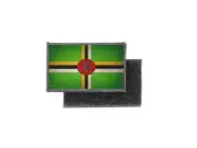 Flag patch printed badge country vintage dominica