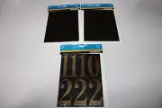 3 PACKS HILLMAN Adhesive Mailbox Numbers, 3″ MYLAR Black and GOLD