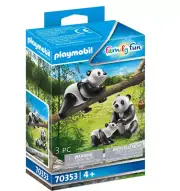 PLAYMOBIL 70353 2 PANDAS Bears with cub NEW - slightly damaged box