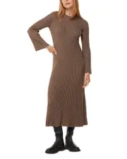 Whistles Willow Ribbed Knit Dress