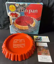 NEW In Box Vintage Nordic Ware Bundt Flan Pan 4 Cup Orange Poppy 43428 USA MCM