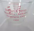 1994 Pyrex Corning Promotional Glass Measuring Cup * Industrial Awareness Days