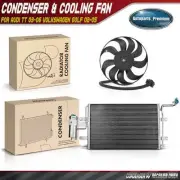 AC Condenser & Cooling Fan Assembly Kit for Audi TT 03-06 Volkswagen Golf 02-05 (for: Volkswagen)