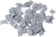 100Pcs Terminal Block Stopper Baffle Rail Fixed Mounting End Bracket PA66 for UK2.5B Durable Materials Wide Applicability Easy Installation Strong Structure