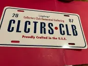 Longaberger 2007 Collectors Club Homestead Gathering License Plate