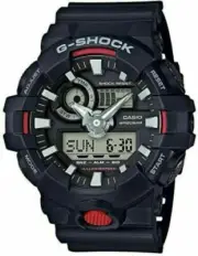 Casio G-Shock Black Super Illuminator Analog Digital Men's Watch GA700-1A