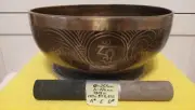 SINGING BOWL 10.3" (257mm.) Note A# -120 Hz Note E-sharp -337 Hz. Note D# - 650