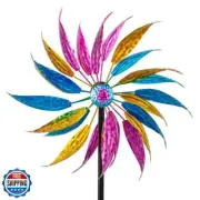 VEWOSTAR Wind Spinners for Yard and Garden,16” Dia Large Wind Spinner,Metal W