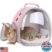 Portable Rabbit Backpack Carrier Space Capsule Bubble Window Pet Carrier Cage