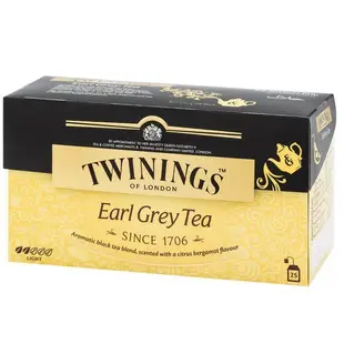 英國唐寧茶 twinings-皇家伯爵茶包 earl grey tea 2g*25入/盒 (9折)