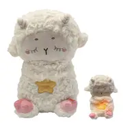 Kids Kawaii Plush Doll Sleeping Companion Soothing Sound and Light Toy