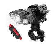 Torch Front Rear Set Bike Bicycle Mountain LED Lights Rechargeable Lamp USB